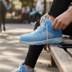 NWB Thorogood‎ Women's Work Shoes Blue/White Safety Toe ASTM # 509-9201 size 5.5